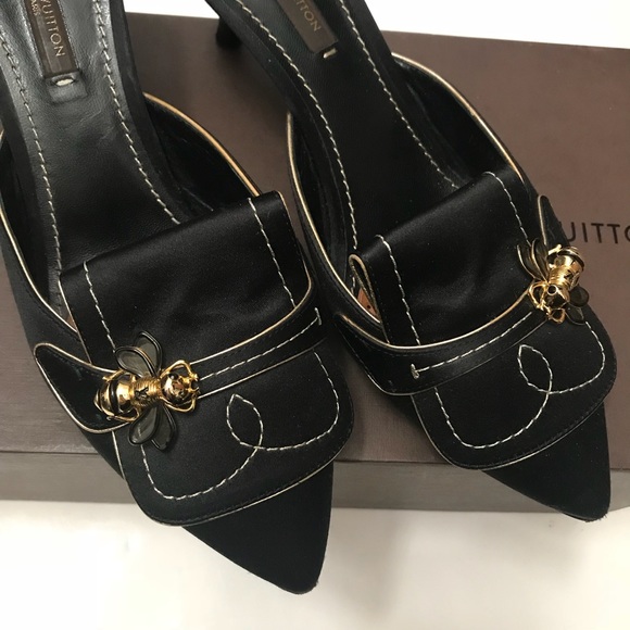 Louis Vuitton bumblebee kitten heels - Picture 2 of 8